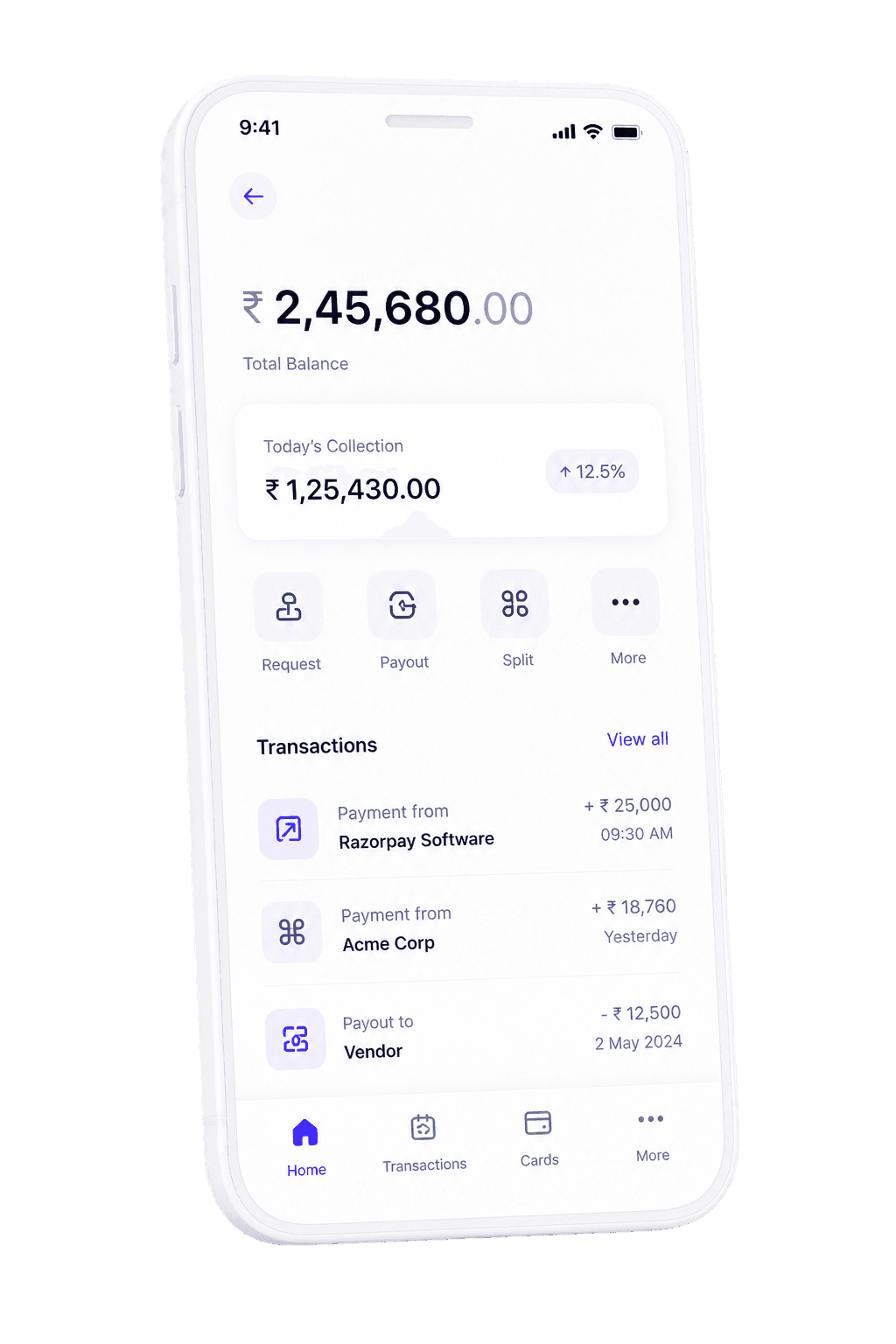 Finunique mobile payment application