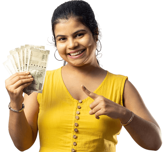 Happy customer with loan