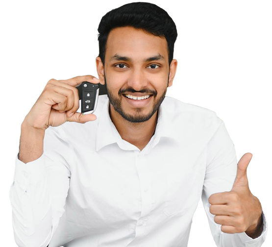 Happy customer with loan